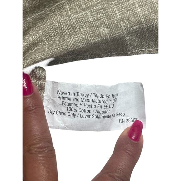 VTG Lot 3 Window Valances 63"x14" Beige Rope Trim Made in Turkey 100% Cotton - Picture 3 of 6